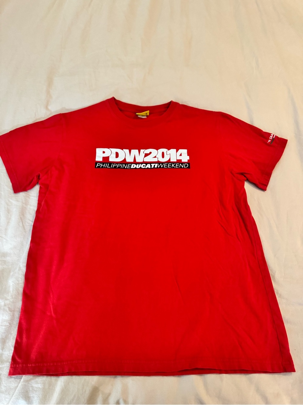 Diadora Red PDW2014 Logo Short Sleeve Tee